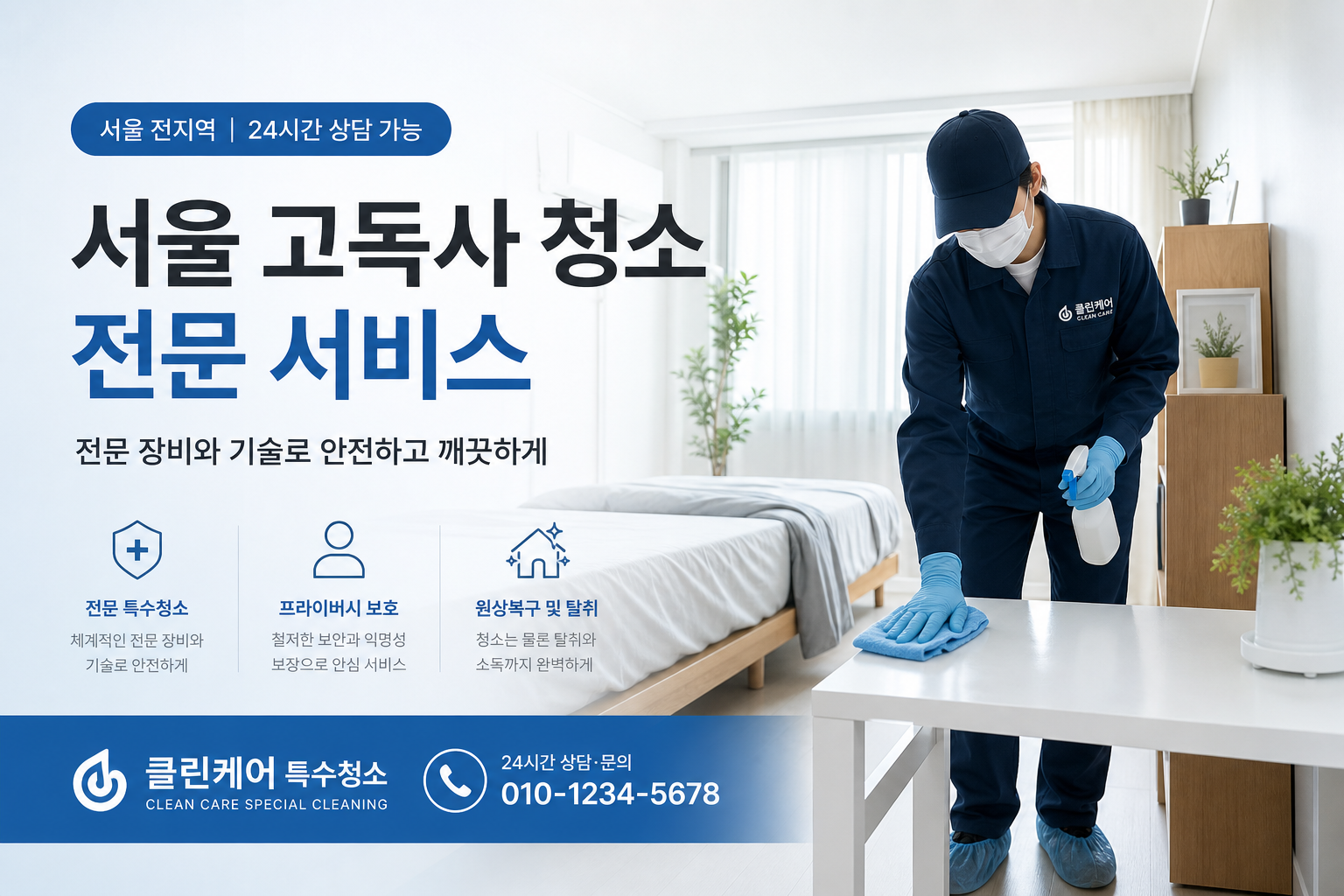 서울 고독사 청소 전문 서비스