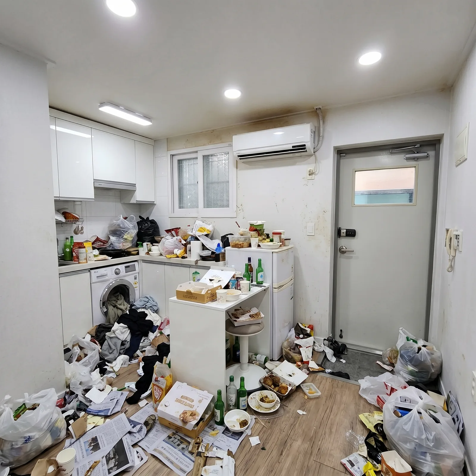 쓰레기집 청소